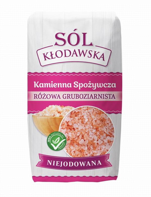 Růžová hrubozrnná sůl bez jodu – 1 kg